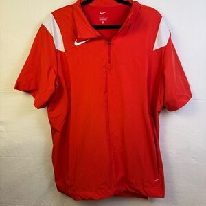Nike Red and White Athletic Shirt Men’s Size L